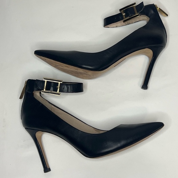 Louise et Cie Black Ankle Strap Heels - Picture 1 of 9